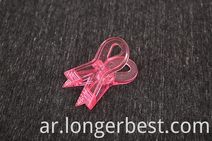 Pink ribbon magnetic clips